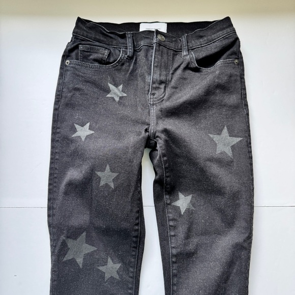 Current Elliott High Waist Vineland Star Black Gray Skinny Jeans Denim Sz 26 - Picture 13 of 16